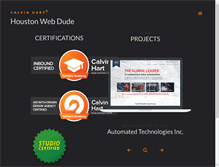 Tablet Screenshot of calvinhart.com
